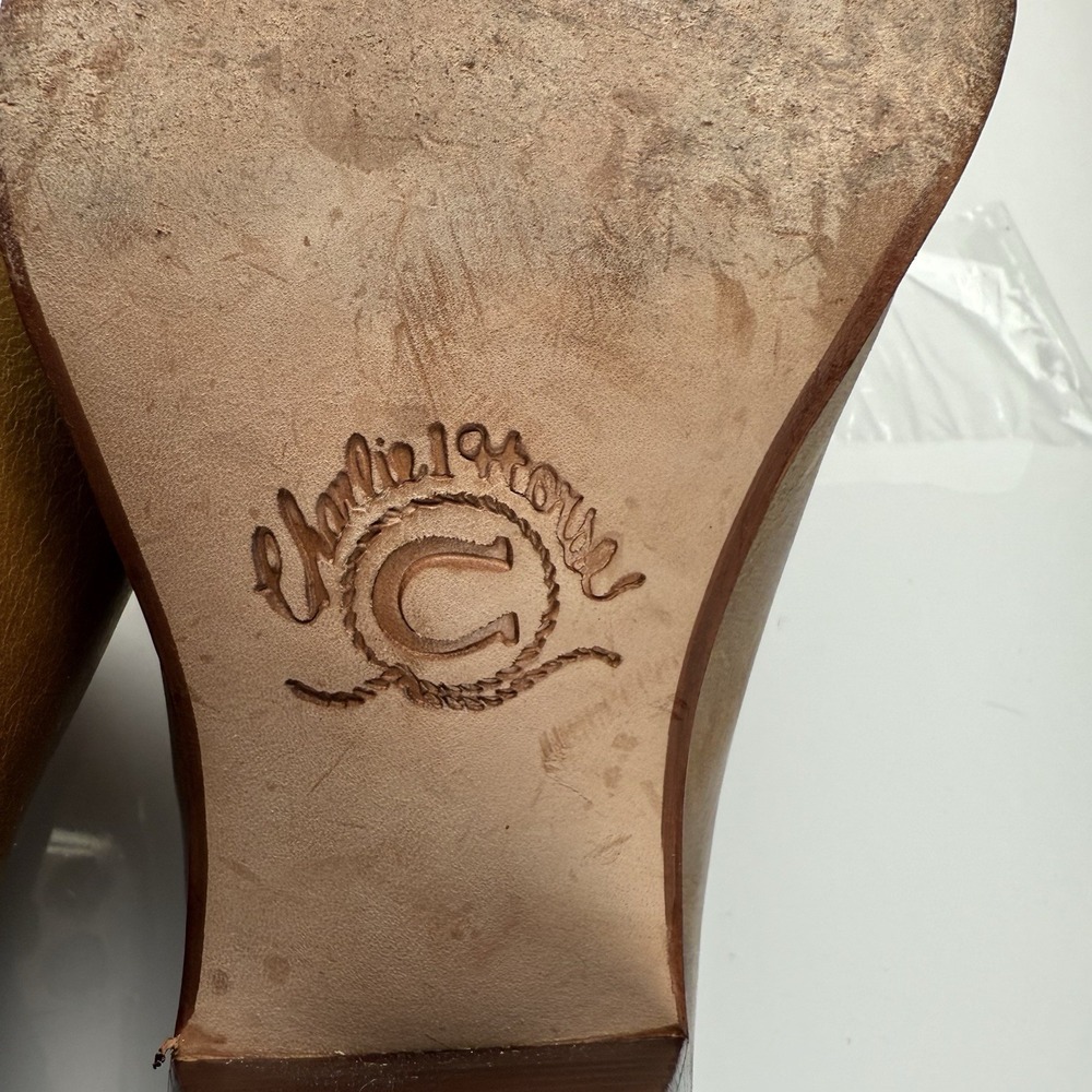 Lucchese Charlie‎ Horse Women's Mules Sz 7B Western Brown Leather Artisan Shoes - Picture 14 of 16
